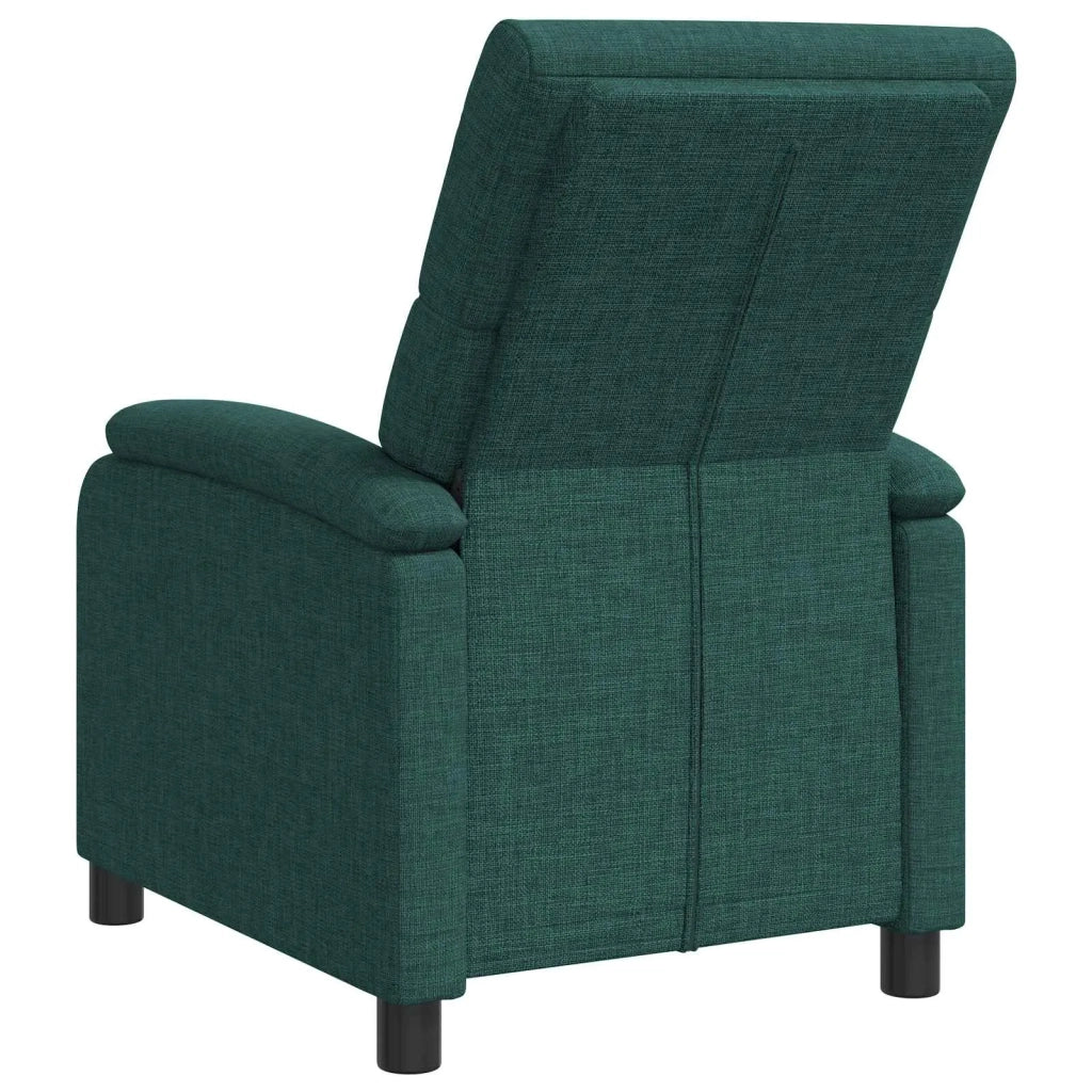 Divano Sedia-Poltrona reclinabile Verde Scuro Tessuto 609968