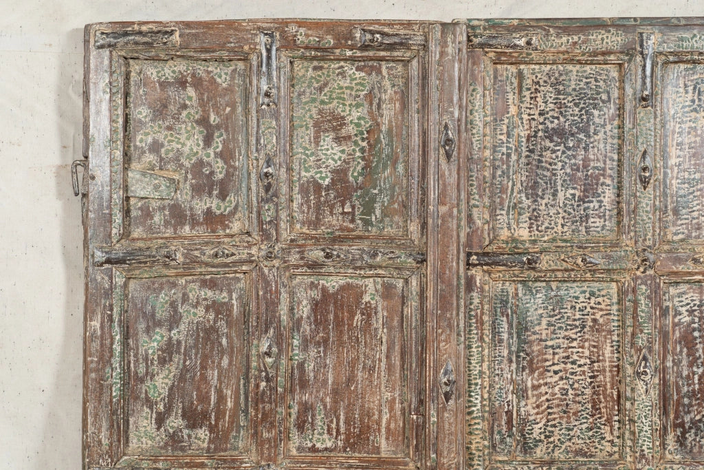 Biscottini Porta portone in legno massello e ferro da interno o da esterno vecchia e antica medievale scorrevole