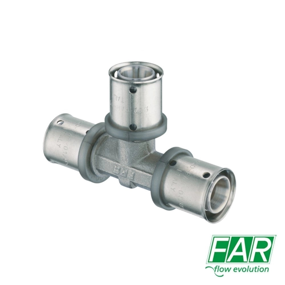 Raccordo a T 3 Uscite D.16X2 mm FAR 5908 Per Multistrato