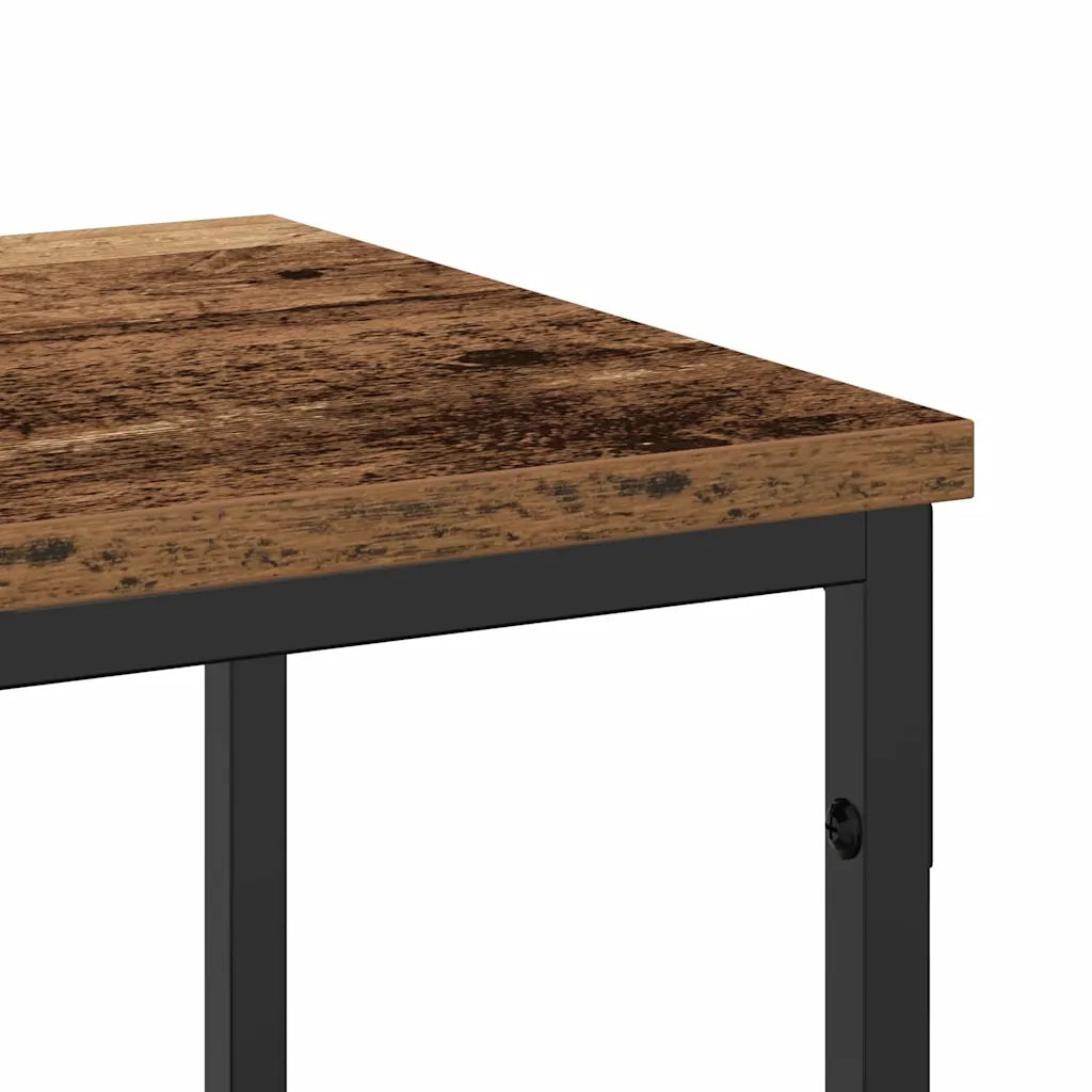 Tavolo consolle con lo scaffale Legno vecchio 200 x 30 x 75 cm 863445