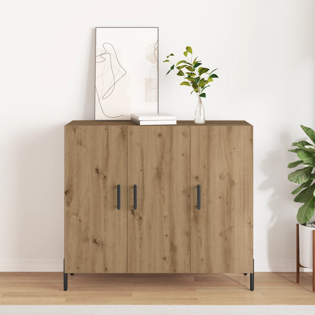 Credenza Artisan in Rovere 90x34x80 cm Legno Ingenerizzato