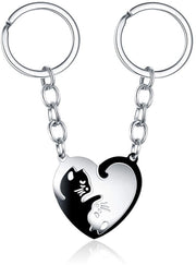 Impugnatura a Cuore - Cassetta a Due Impugnature - Materiale Inox - Set a Due - Sostenibile - Ideale Regalo per Appassionati - Impugnatura a Cinghia