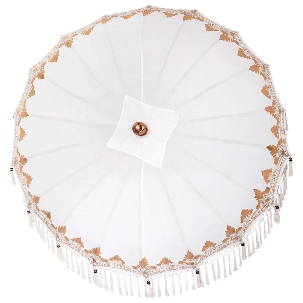 Parasol-Ombrellone da giardino Balinese Crema 190 x 190 x 260 cm 695169