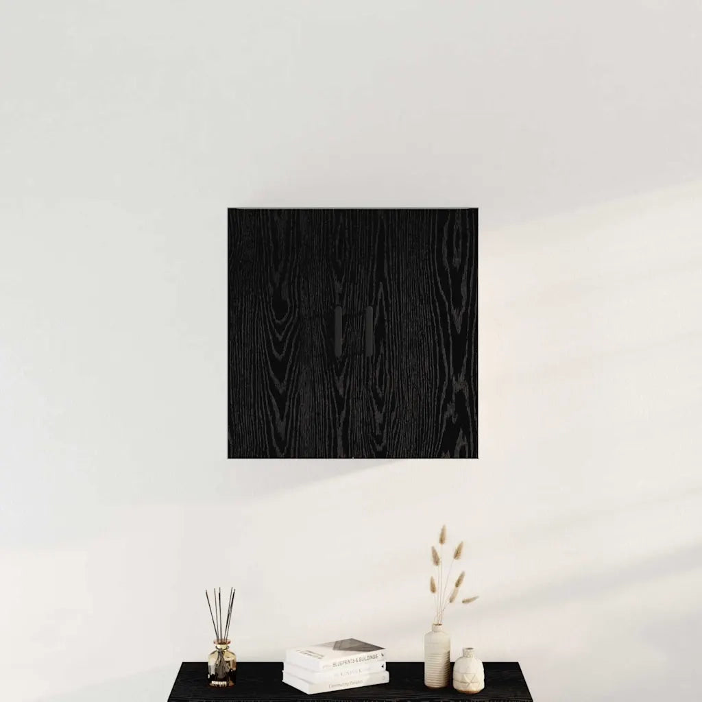 Mobile a muro 60 x 31 x 60 cm Legno ingegnerizzato Rovere Nero 862945
