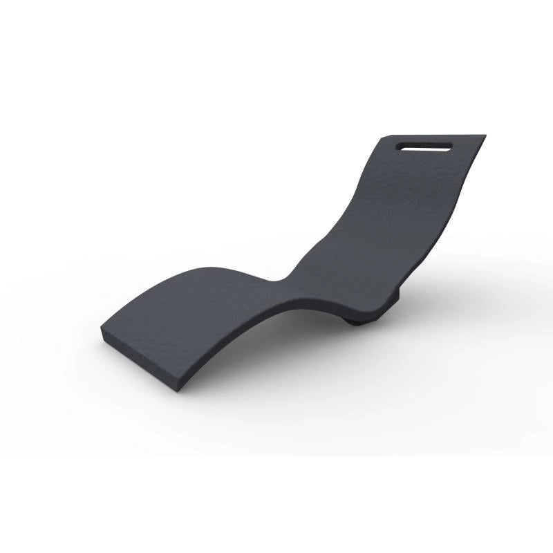Sdraio Chaise Longe Lettino Prendisole In Polietilene Colore Antracite Cv-S010/7016