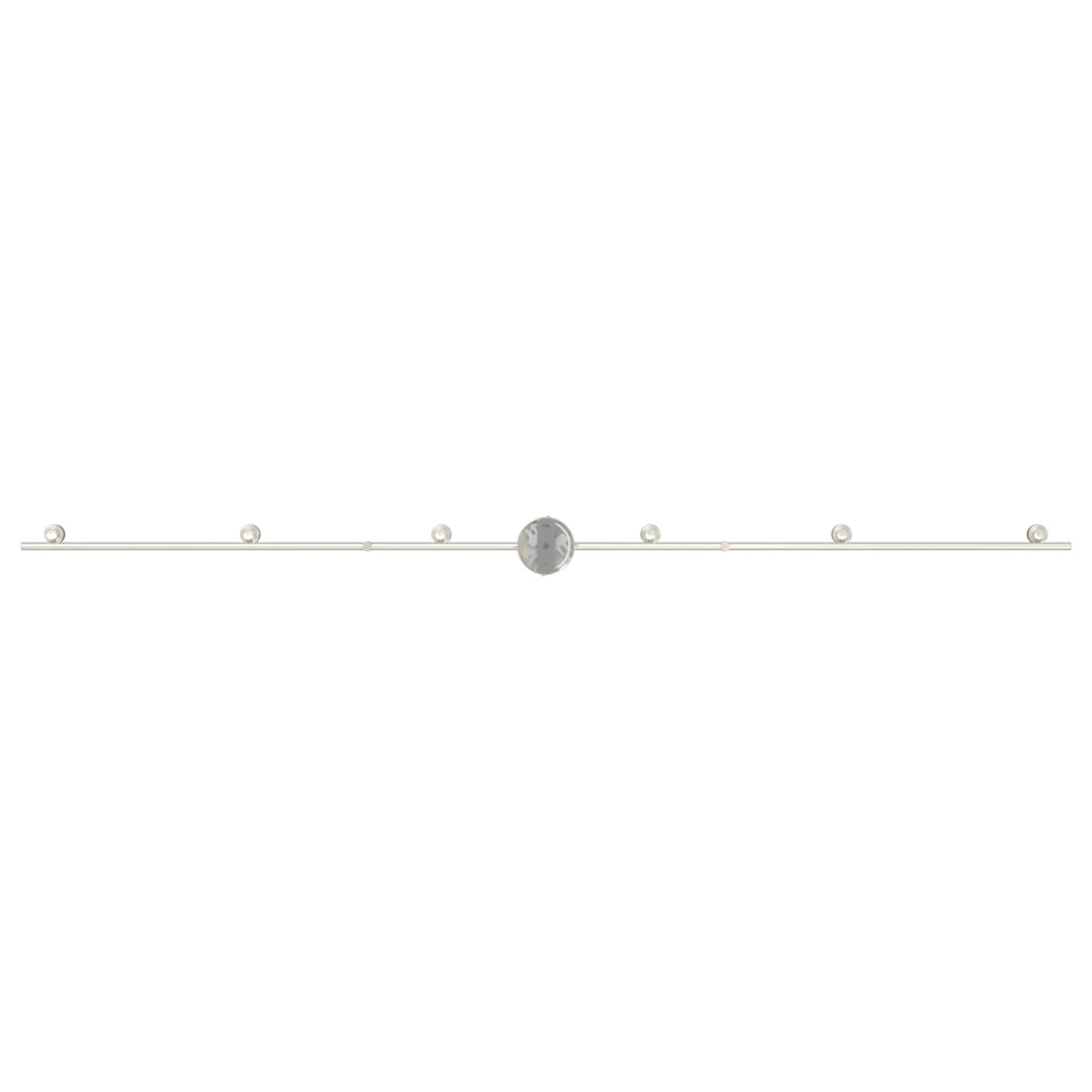 Faretti da soffitto 6 vie regolabili in nickel spazzolato GU10