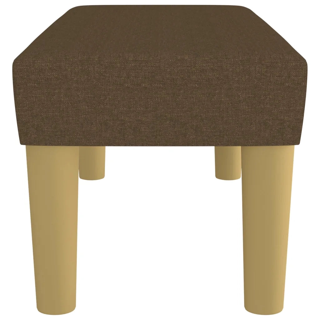 Panca Marrone Scuro 70x30x30 cm in Tessuto 346627