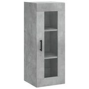 Armadietto a Muro | Mobile a Parete Grigio Cemento 34,5x34x90 cm
