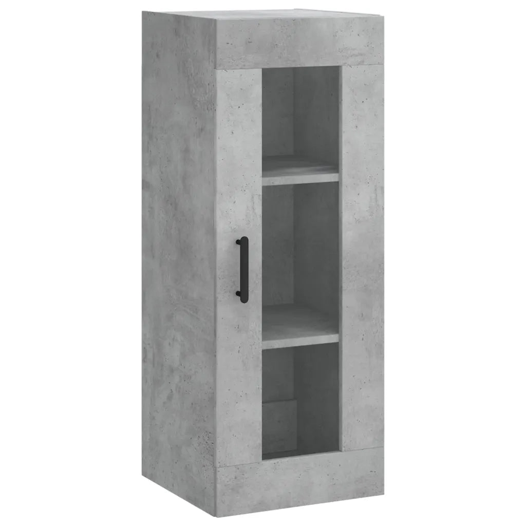 Armadietto a Muro | Mobile a Parete Grigio Cemento 34,5x34x90 cm