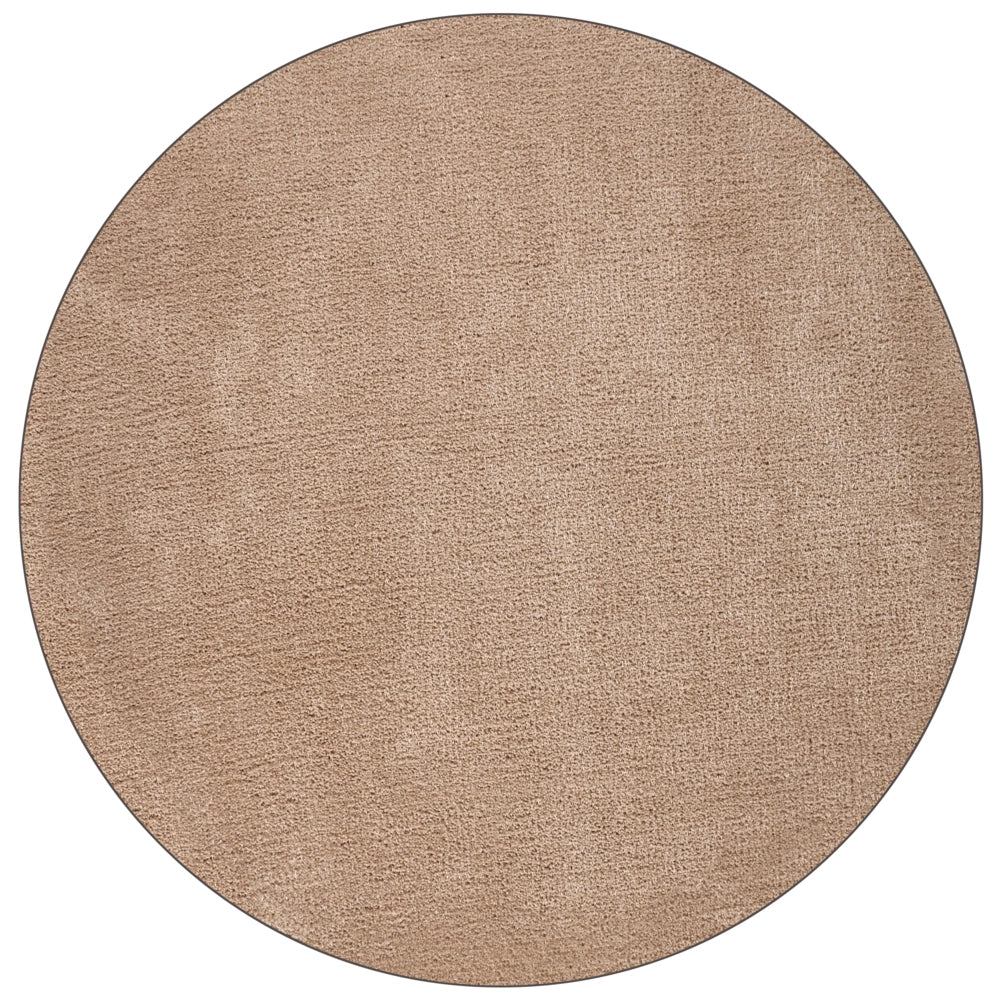 Tappeto in poliestere a pelo lungo tuftato a macchina 140 cm beige sabbia stile moderno