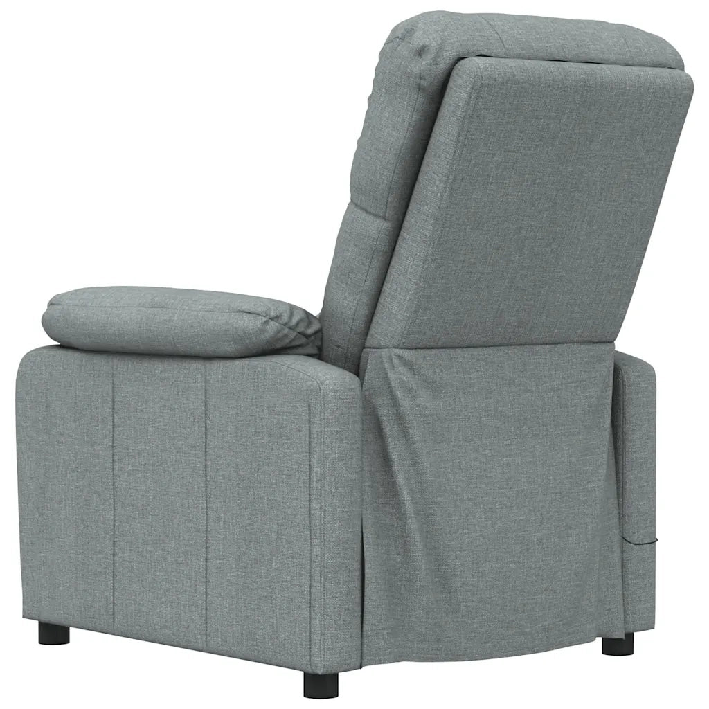 Poltrona Massaggiante Reclinabile Grigio Scuro in Tessuto cod mxl 32444
