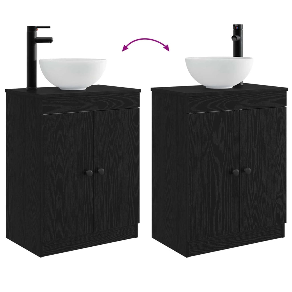 Mobile da bagno con lavabo Nero 54 x 35 x 83 cm 890115