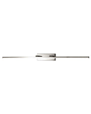 Nala Lampada da Parete LED Integrato 15W 1850lm 3000K IP44 in Metallo e Metacrilato Colore Cromo, Design Moderno e Funzionale per Interni ed Esterni