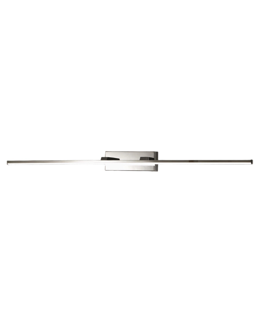 Nala Lampada da Parete LED Integrato 15W 1850lm 3000K IP44 in Metallo e Metacrilato Colore Cromo, Design Moderno e Funzionale per Interni ed Esterni