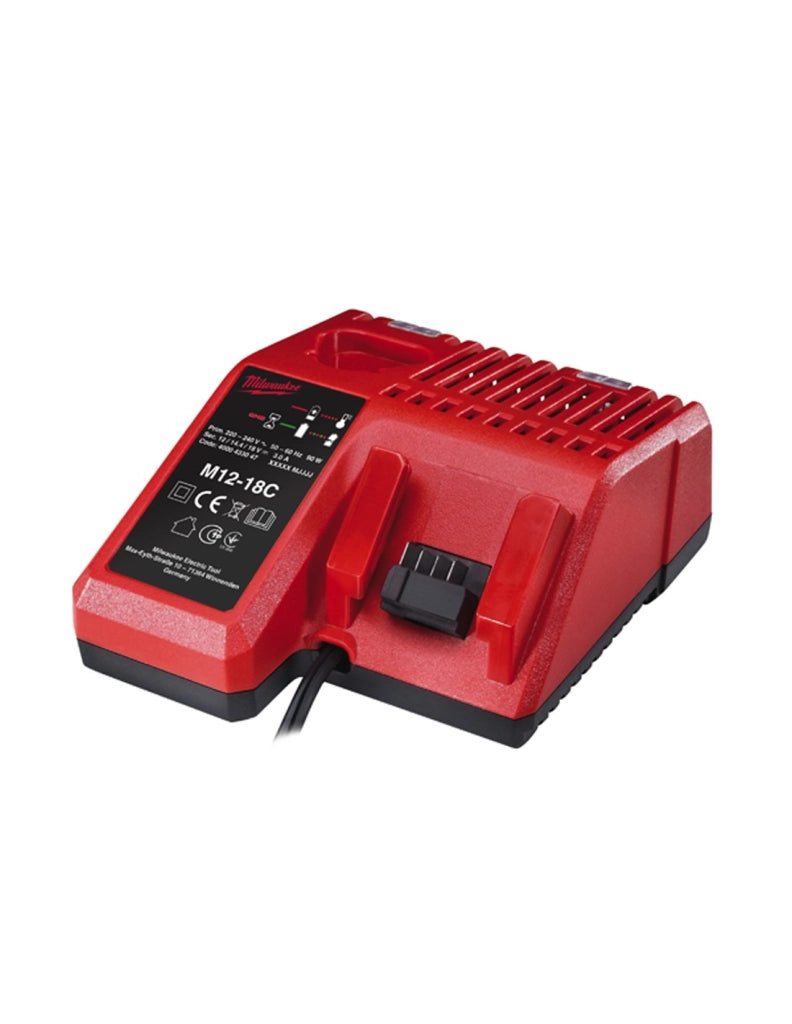 Trapano a Percussione Milwaukee M18BPD-402C (2 x 4,0 Ah + M12-18 C + Maletín de transporte)