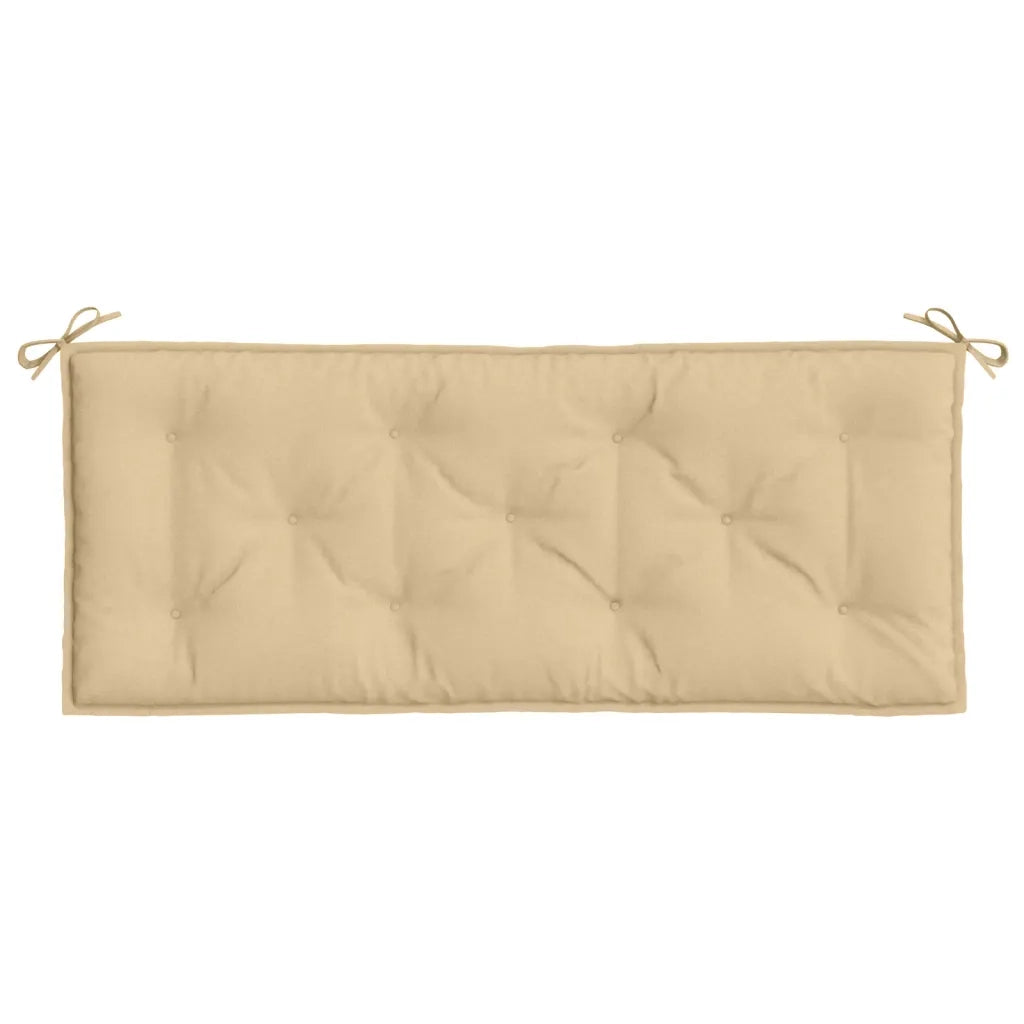 Cuscini Panca Giardino 2pz Beige MÃ©lange 120x50x7 cm in Tessuto