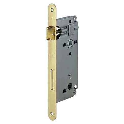 SERRATURA PATENT B.TONDO OTTONATO 595 AGB  DOPPIO Q. I.MM 90 F.MM 22 E.MM 50