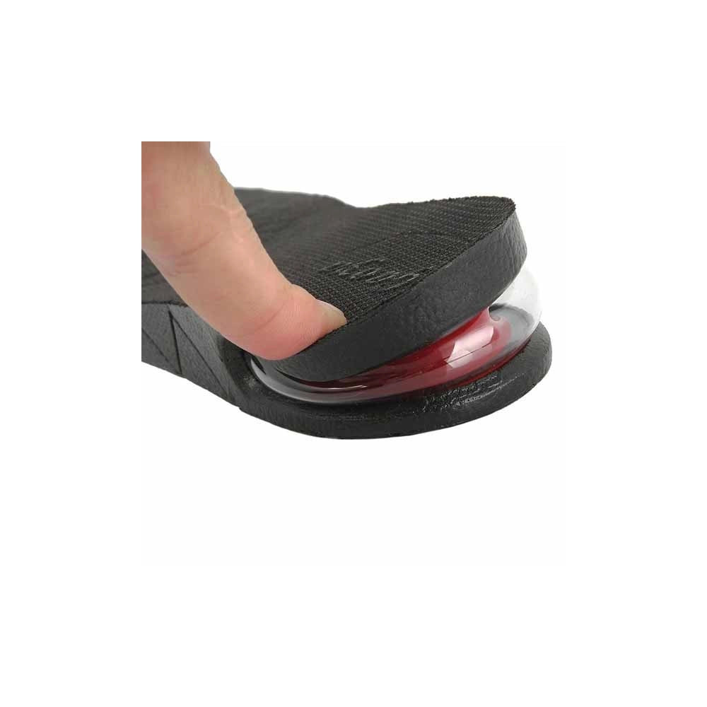Trade Shop - Coppia Di Solette Alza Tacchi Tacco Per Uomo Nero Alzatacco Per Scarpe Altezza -