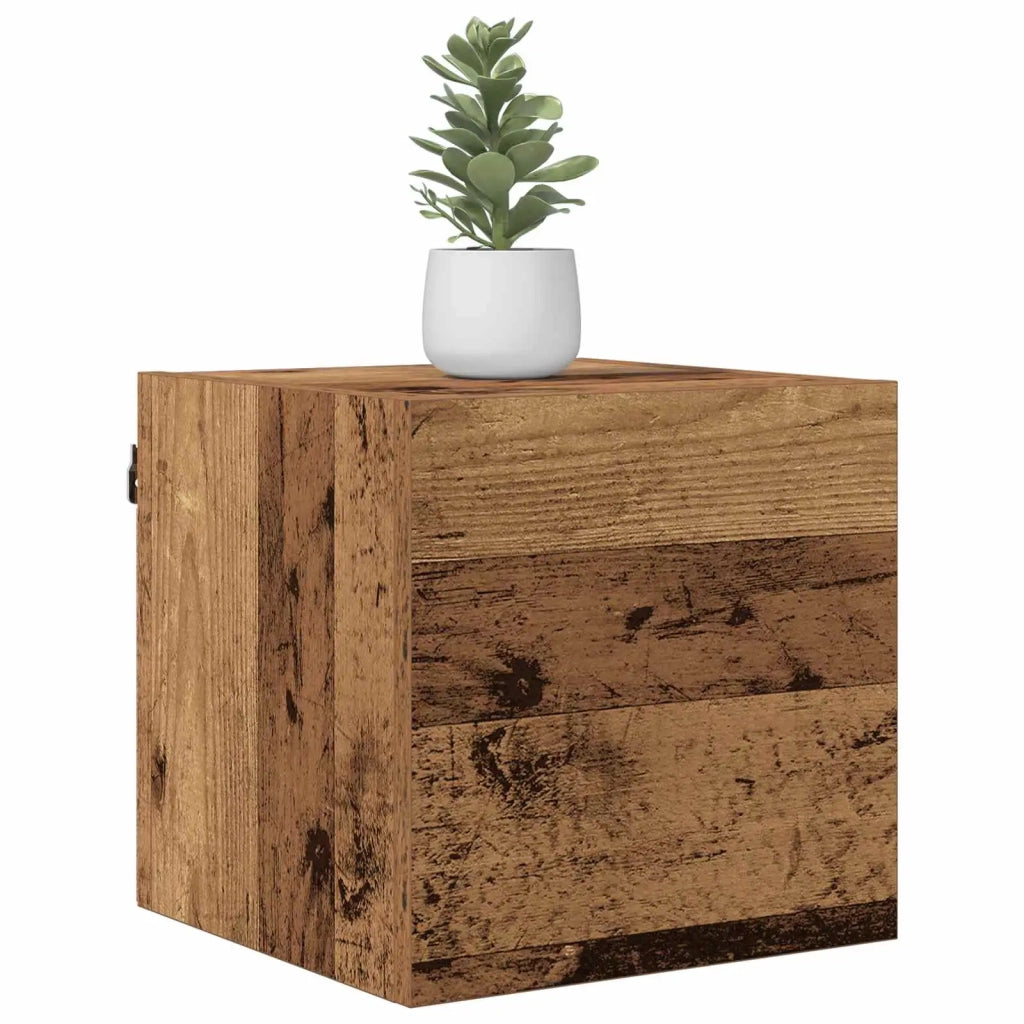 Mobile TV da parete Legno antico 30,5 x 30 x 30 cm