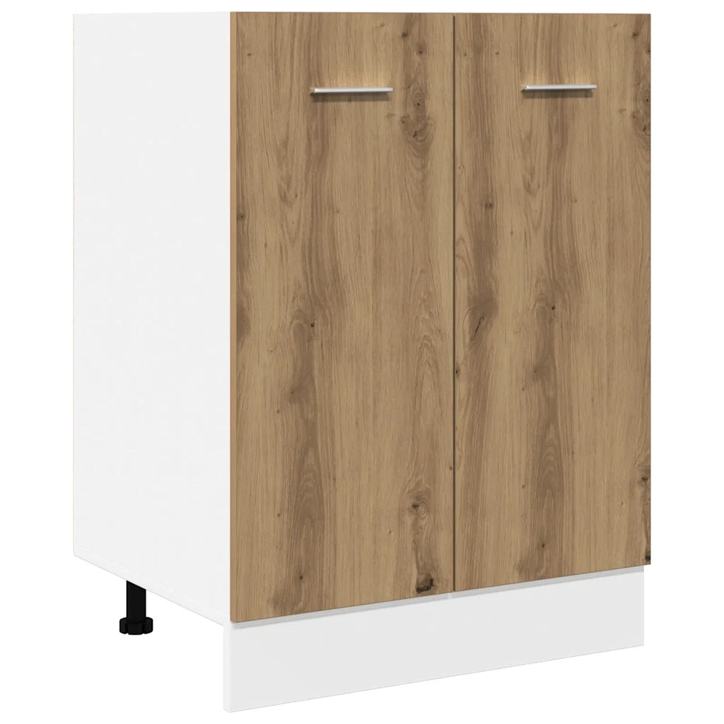 vidaXL Armadio Inferiore “Lyon” Rovere Artigianale 60x46x81,5 cm