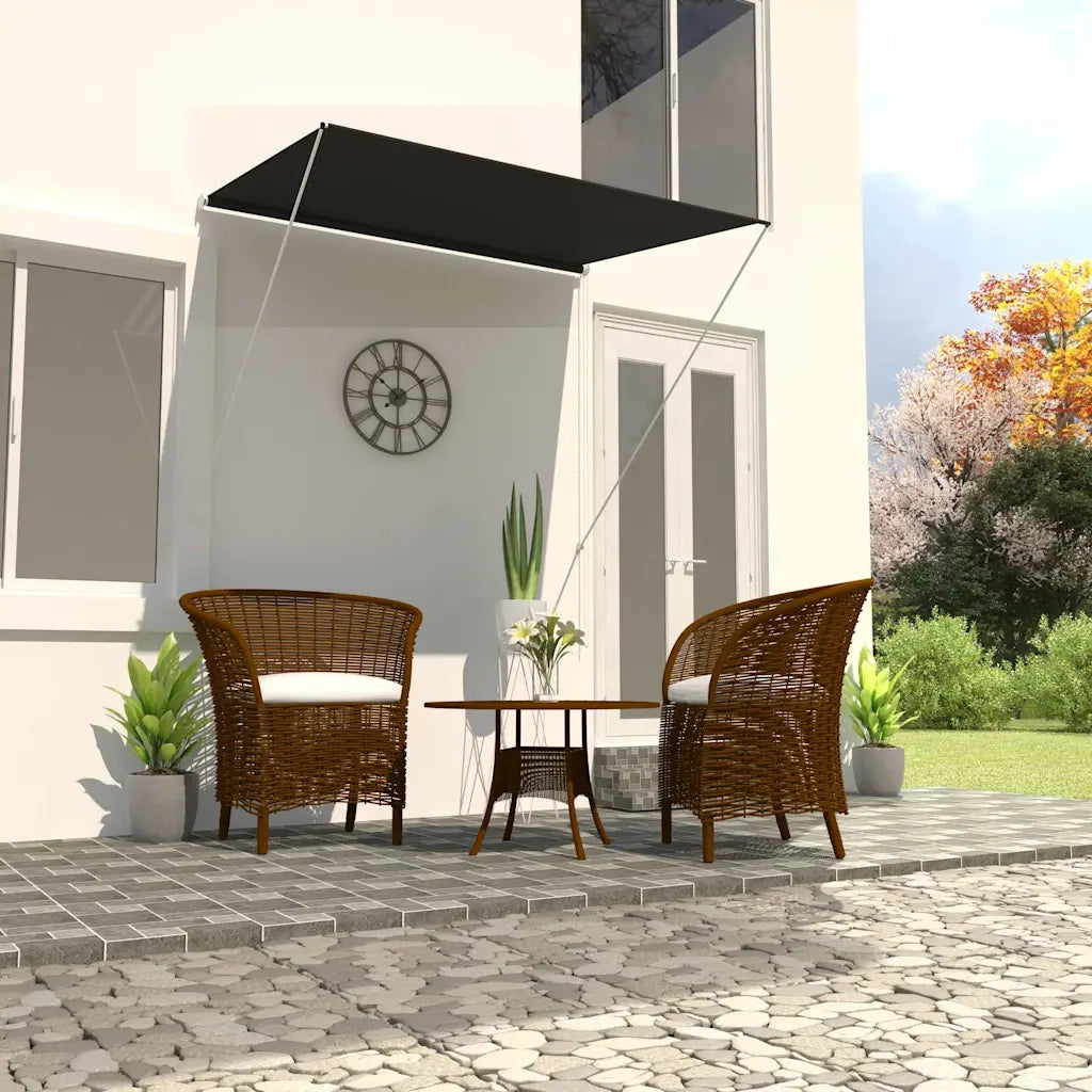 Tenda da Sole Retrattile-Tenda parasole per Patio 150x150 cm Antracite