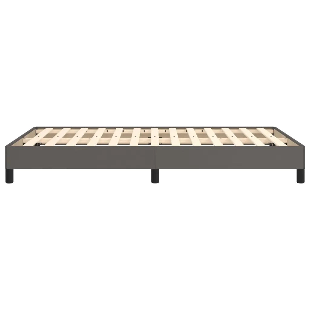 Giroletto senza Materasso Grigio 120x190 cm Similpelle 379500