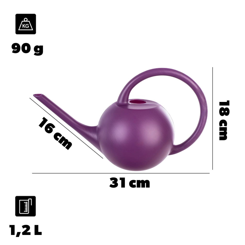 Annaffiatoio KADAX per giardino domestico, ideale per innaffiare fiori e piante, piccolo, in plastica, 1,2 litri.