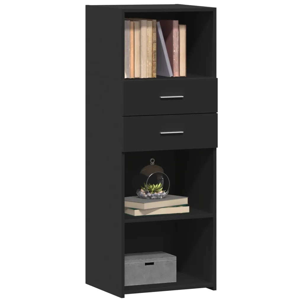 Credenza Nera 45x42,5x124 cm in Legno Multistrato 846167