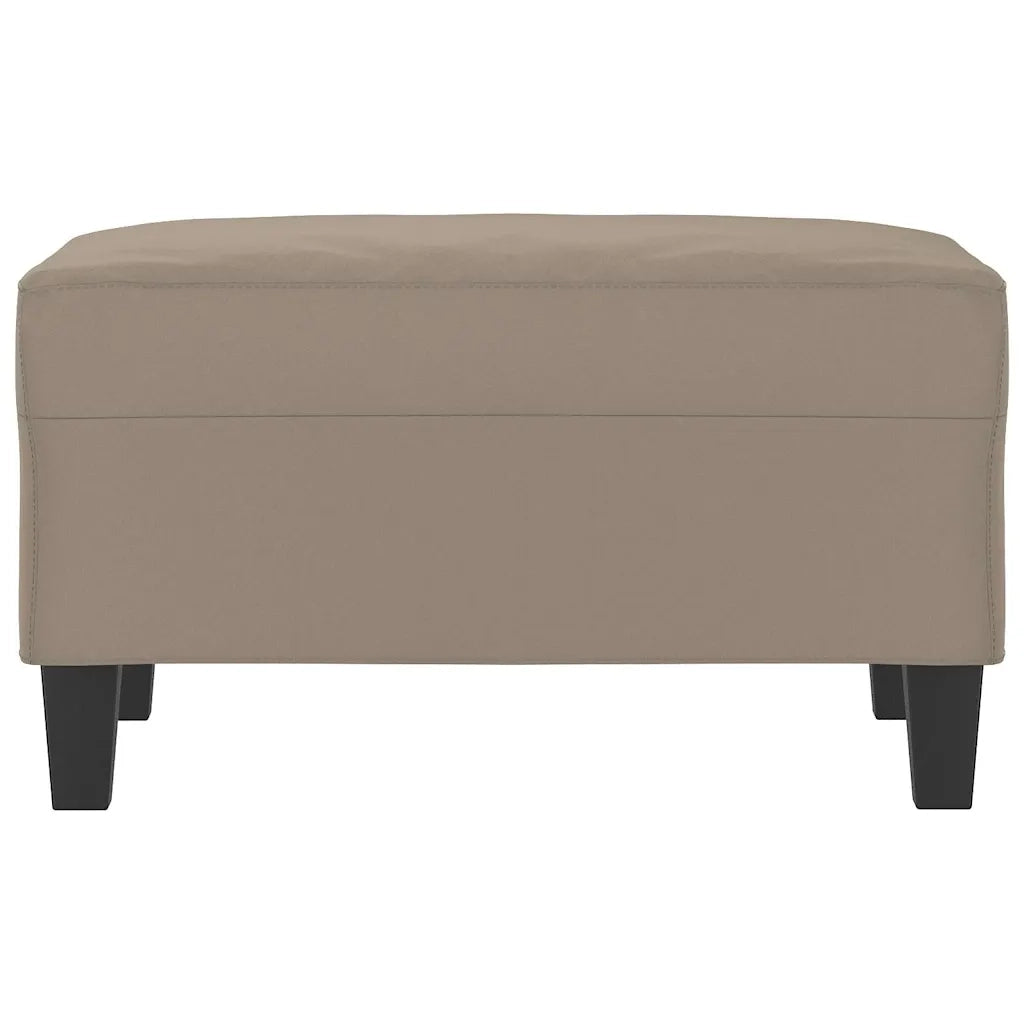 Poggiapiedi Tortora 70x55x41 cm in Tessuto Microfibra 349361