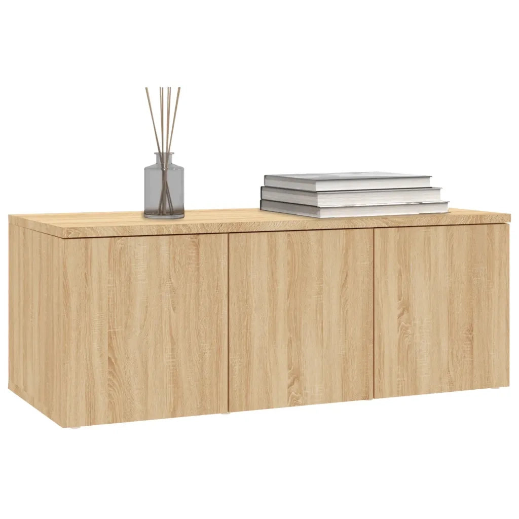 Mobile Porta TV Rovere Sonoma 80x34x30 cm Legno Multistrato 801862