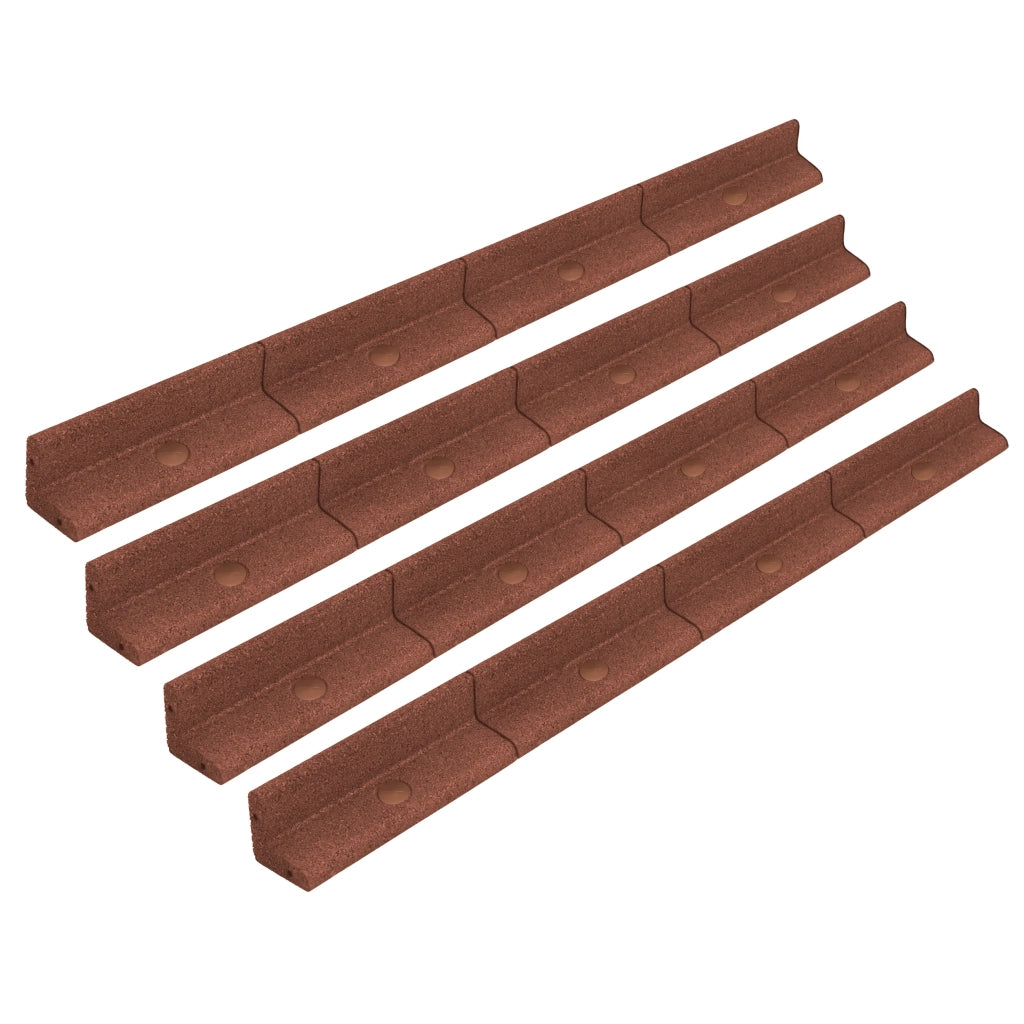 Bordura Giardino Flessibile 4x1,2m Terracotta Prato Aiuole Sentieri