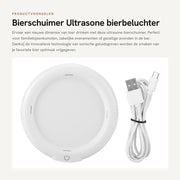 Schiacciatore d'aria per birra ultrasonico - 3,7V 110KHZ - Ideale per bar e riunioni - Con batteria al litio