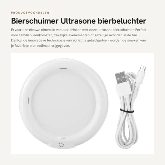 Schiacciatore d'aria per birra ultrasonico - 3,7V 110KHZ - Ideale per bar e riunioni - Con batteria al litio
