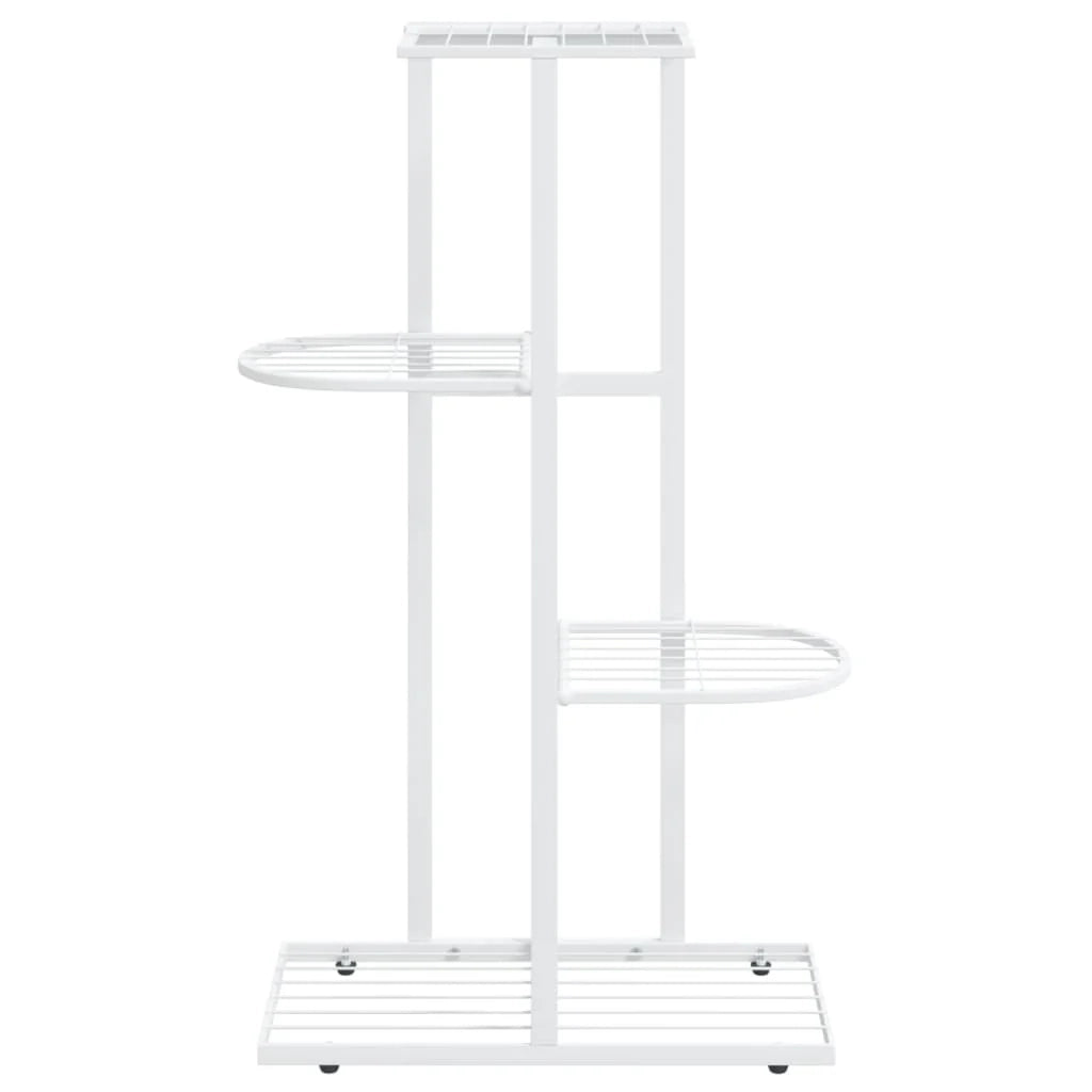 Portavasi fioriera 4 ripiani 43 x 22 x 76 cm metallo bianco 02_0045159
