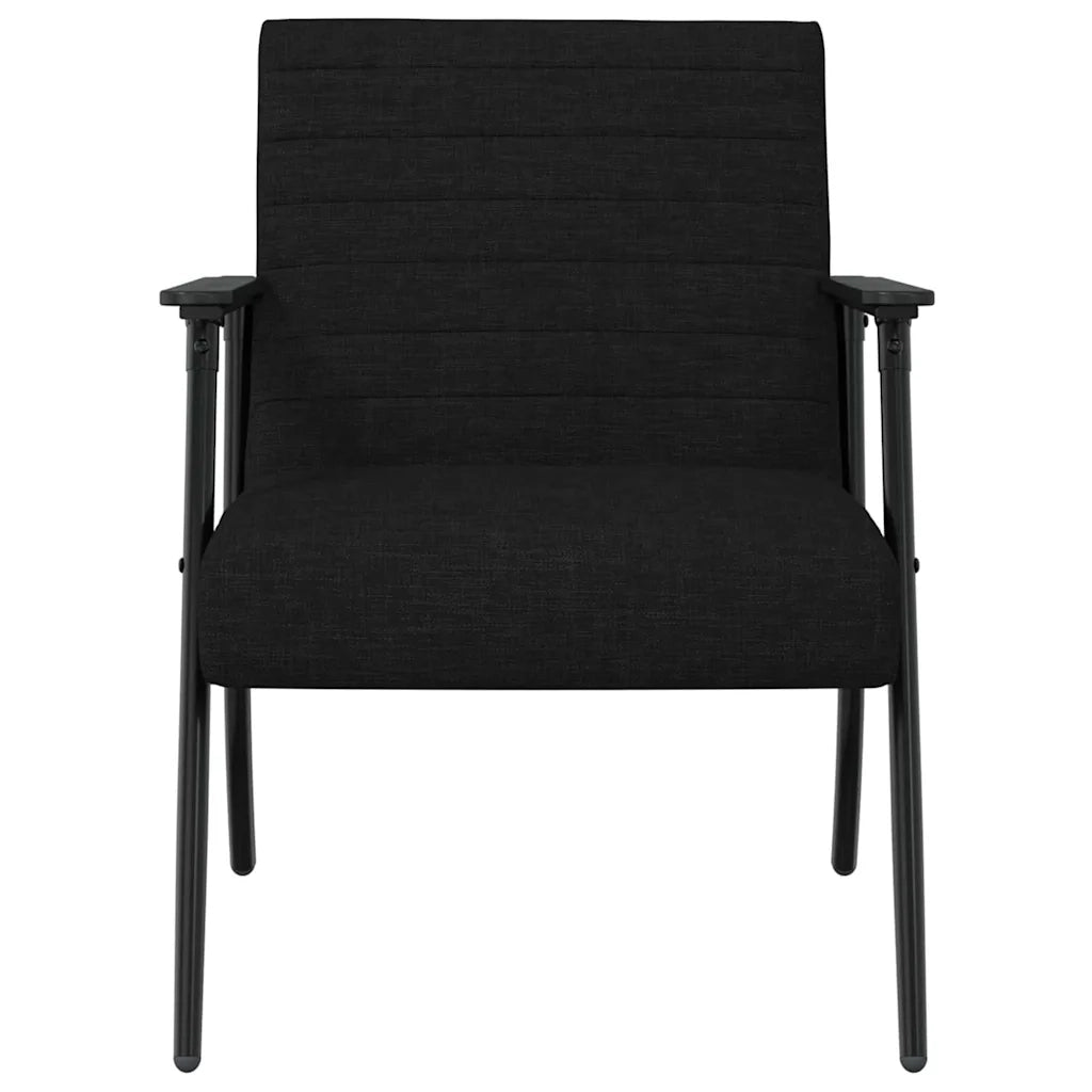 Poltrona | Sedia Relax Nero 59 x 75 x 78 cm Tessuto