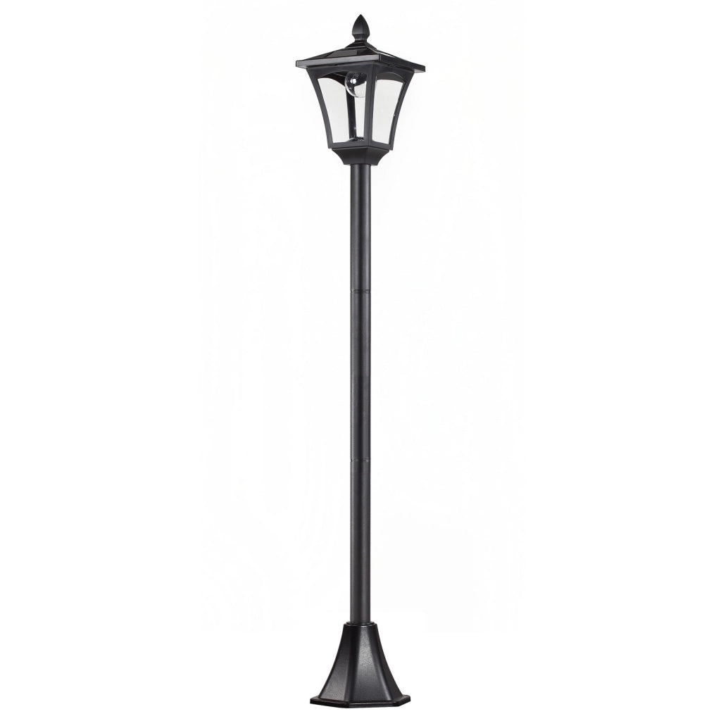 EasyComfort Lampada da Giardino a LED a Energia Solare Impermeabile IP44, 18x18x160 cm, Nero