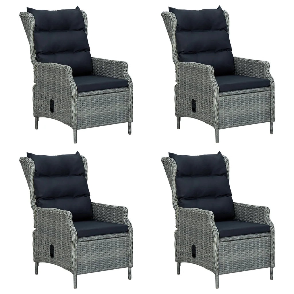 Set Mobili da Pranzo per Giardino 7 pz Grigio Chiaro 3068786