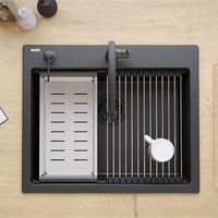 Lavello In Granito Kurt 110 Workstation Black