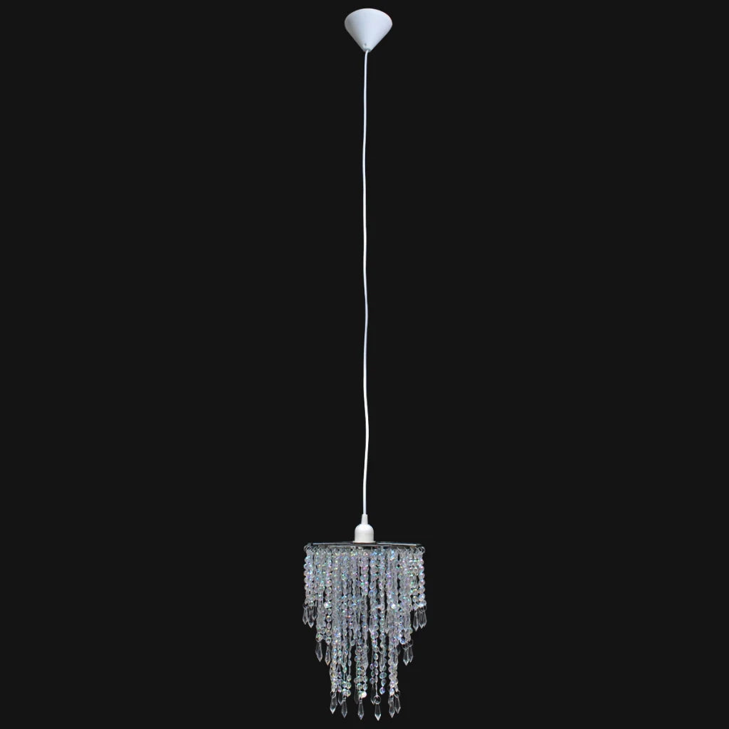 Lampada a sospensione moderna in cristallo 30,5 cm bianco 2402012