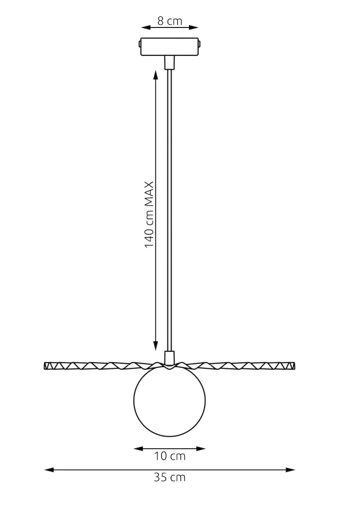 Lampada a sospensione UMBRA Emibig bordeaux 1xG9