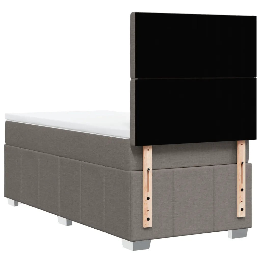 Giroletto a Molle con Materasso Tortora 100x200 cm in Tessuto 3293897