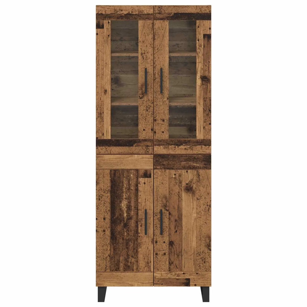 Credenza 2 pcs Legno vecchio Legno multistrato