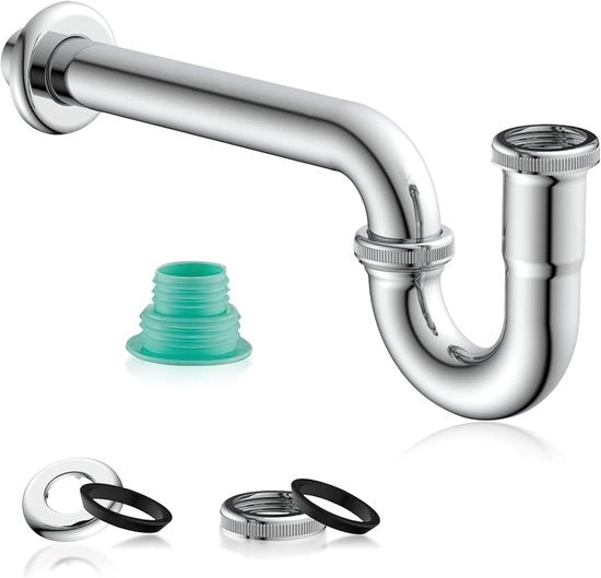 Sifone universale per vasca e lavabo, con connessione tubolare, 1 1/4 pollici - sanitari per bagno