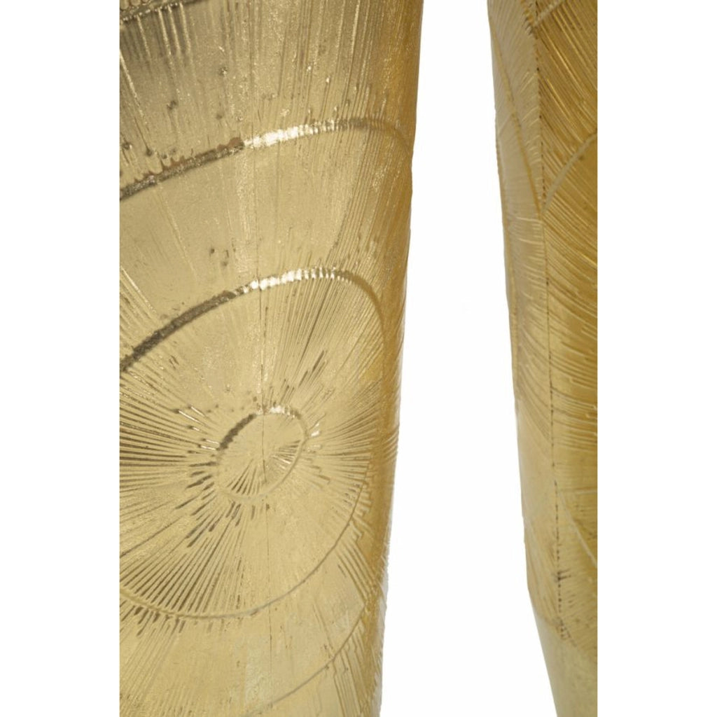 Set di 3 Vasi Decorativi VKH418, Oro, Metallo, 50,8x50,8x114,9 cm