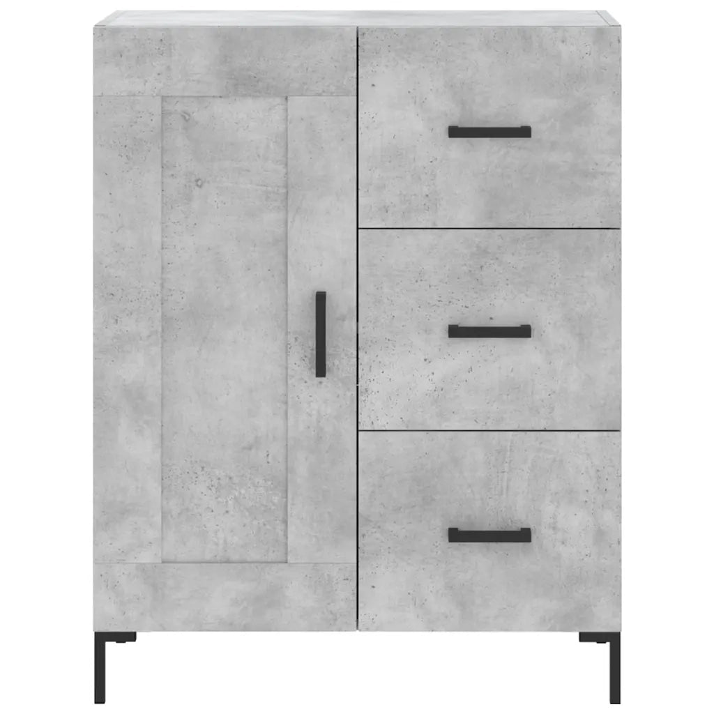 Credenza-Buffet-Armadio da cucina Grigio Cemento 69,5x34x90 cm in Legno Multistrato 489082