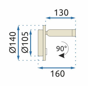 Lampada Da Parete APP1615-1W Beige