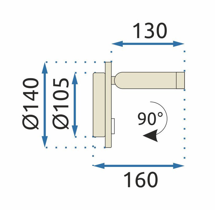 Lampada Da Parete APP1615-1W Beige