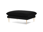 Cosmopolitan Design - Pouf "Vienna" in velluto nero 