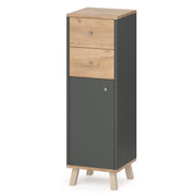 Vicco Mobiletto bagno Antracite 30 x 95 cm con cassetti