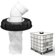 Filtro nylon per coperchio IBC - coperchio filtro IBC - lavabile - 163 mm - arco DN 75 - coperchio del serbatoio - filtro per acqua di cisterna di pioggia